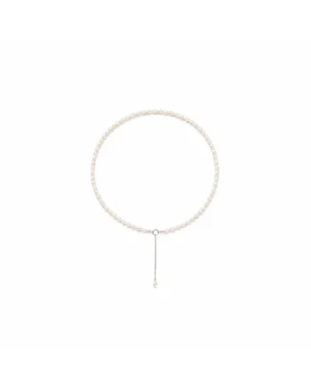 Colier choker cu perle naturale si argint 925