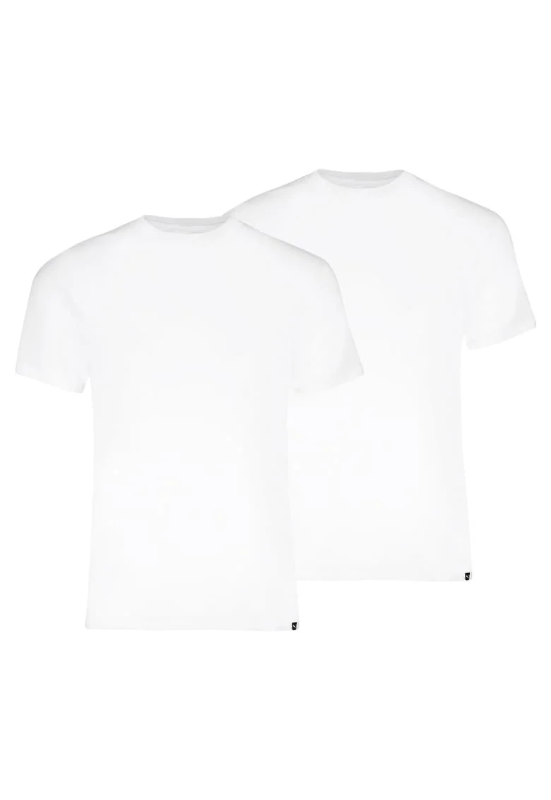 Set de tricouri regular fit, de casa - 2 piese, Alb