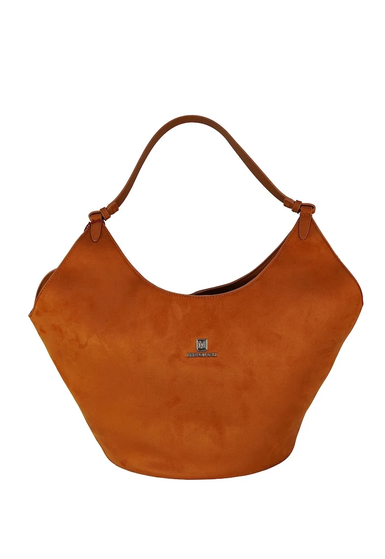 Geanta shopper cu etui Marina, Portocaliu stins