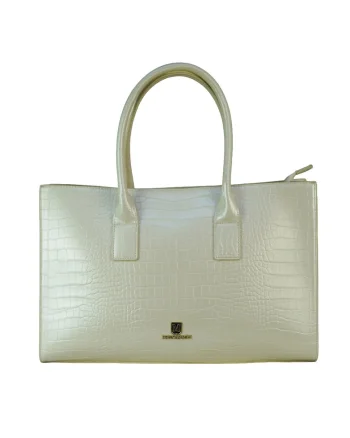 Geanta shopper de piele ecologica Dames, Verde pal