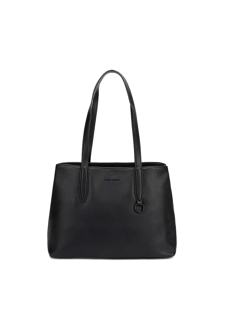 Geanta tote din piele ecologica Evanthe, Negru