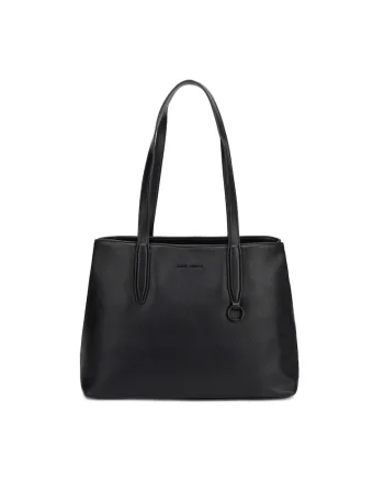 Geanta tote din piele ecologica Evanthe, Negru