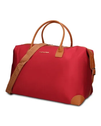Geanta duffle din piele ecologoca Seraphina Prime, Rosu
