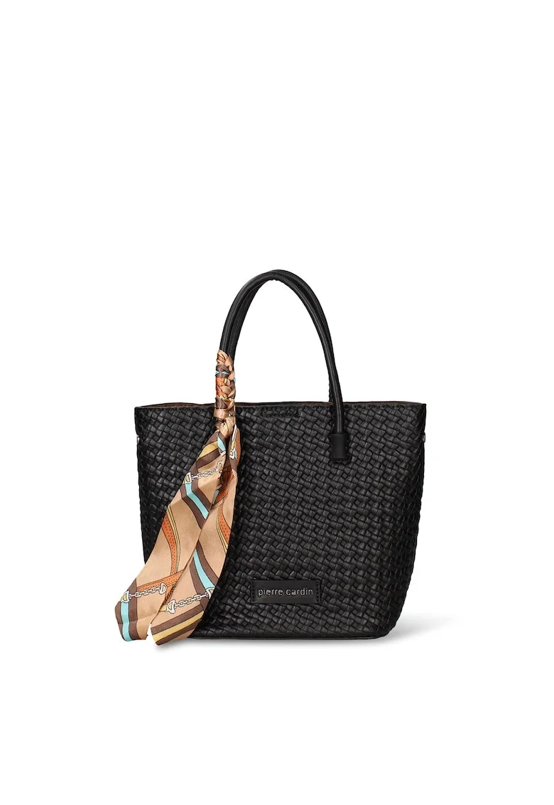 Geanta shopper de piele ecologica Emberly Pro, Negru