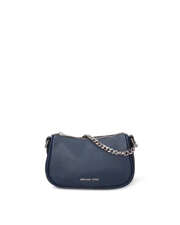 Geanta de piele cu bareta de umar Amelia Pro, Bleumarin