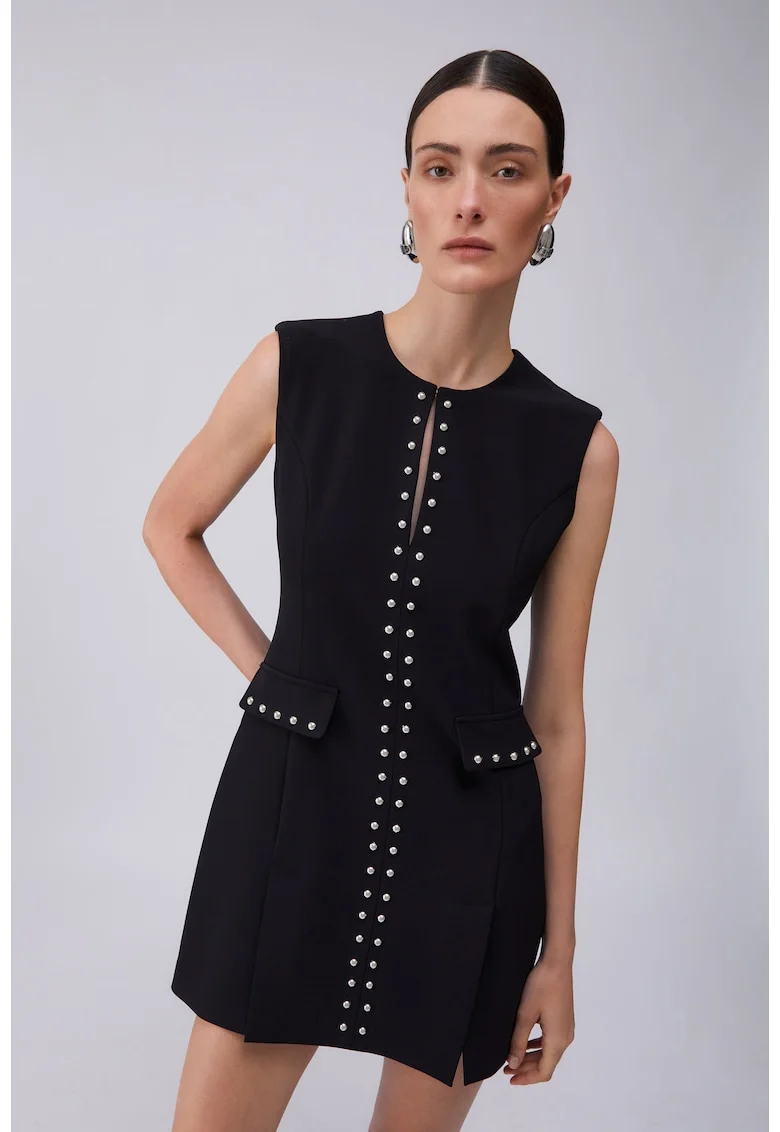 Rochie scurta cu tinte, Negru
