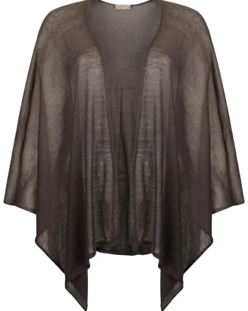 Poncho asimetric, Negru