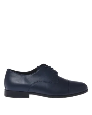 Pantofi derby de piele cu siret, Albastru