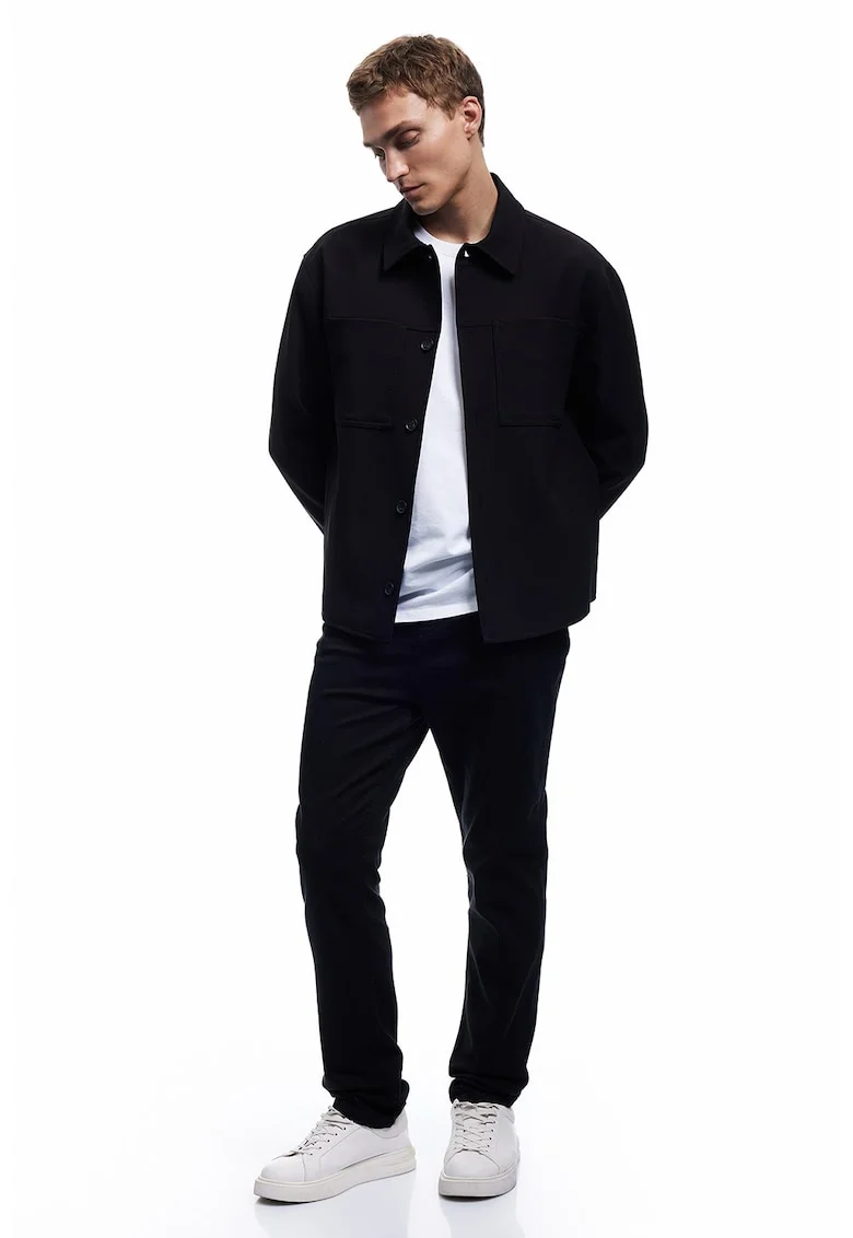 Blugi regular fit, Negru