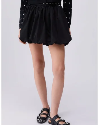 Fusta mini cu buzunare, Negru