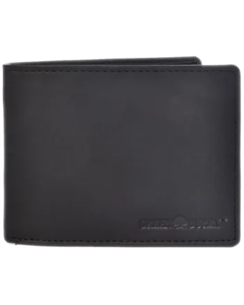 Portofel barbati piele naturala negru 12.5 x 9.5 x 2.5 cm, Vintage,