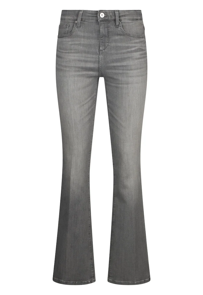 Blugi bootcut cu talie inalta, Gri