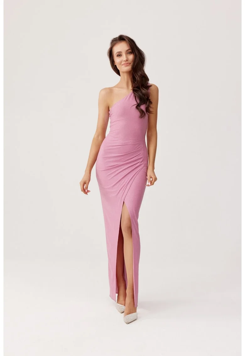 Rochie maxi Esmeralda cu decolteu pe umeri