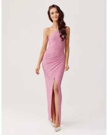 Rochie maxi Esmeralda cu decolteu pe umeri