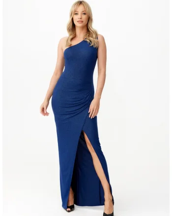 Rochie Esmeralda cu decolteu pe umeri