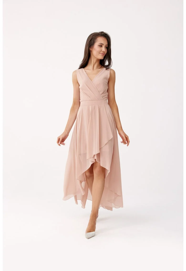 Rochie asimetrica cu fermoar Nelly