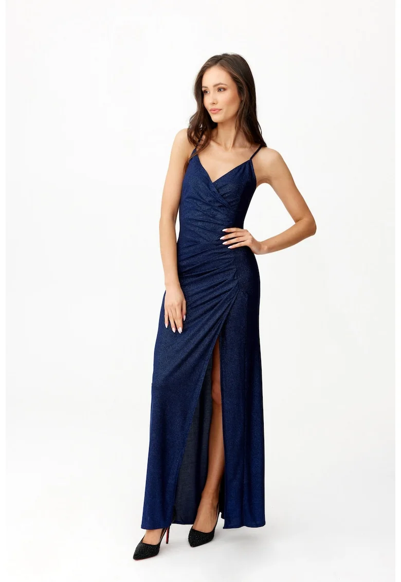 Rochie cu decolteu in V si slit lateral