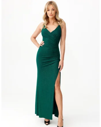 Rochie uni cu slit lateral