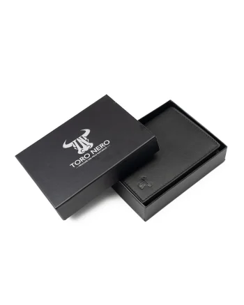 Portofel barbati din piele naturala negru Veres, protectie RFID