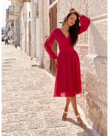 Rochie evazata midi Sivney
