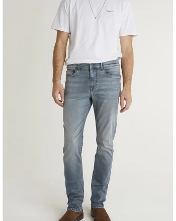 Blugi slim fit Hatch, Albastru prafuit
