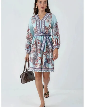 Rochie mini,  casual, 70% poliester, 25% bumbac, 5% lycra