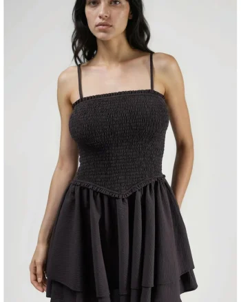 Rochie Mini  Eleganta, Maro Mocha, Crep