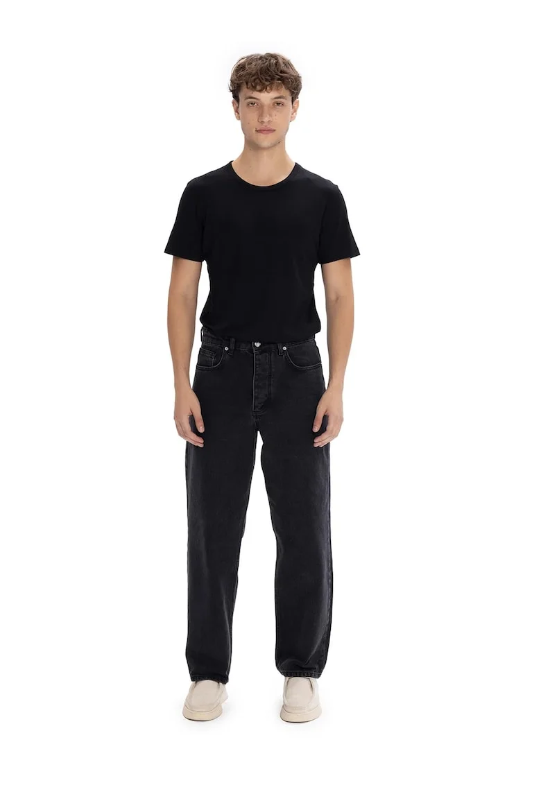 Blugi barbati,  Straight Fit, albastru, 100% bumbac/denim