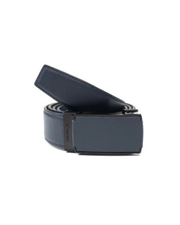 Curea barbati,  piele naturala, bleumarin, Moderny 110cm