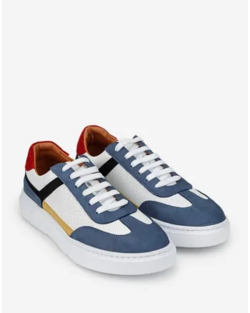 Pantofi barbati multicolori din piele