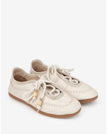 Pantofi dama NUR din piele naturala bej