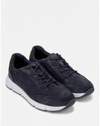 Pantofi barbati piele intoarsa bleumarin, Albastru