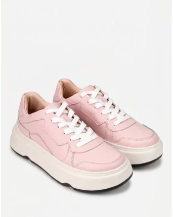 Pantofi dama roz piele, Roz deschis