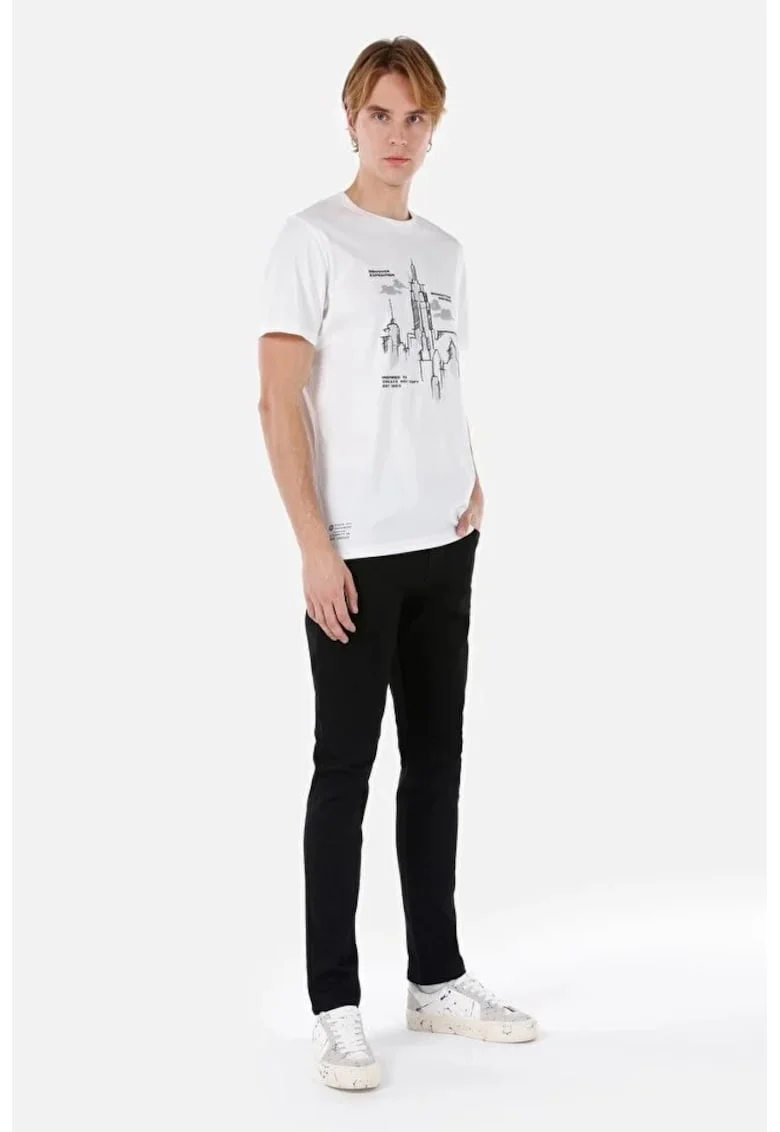 Pantaloni De Barbati Negru Straight Fit-Low Rise-Straight Leg 044 KARL