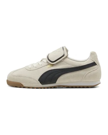 Pantofi sport Arizona Premium de piele intoarsa, Negru/Crem