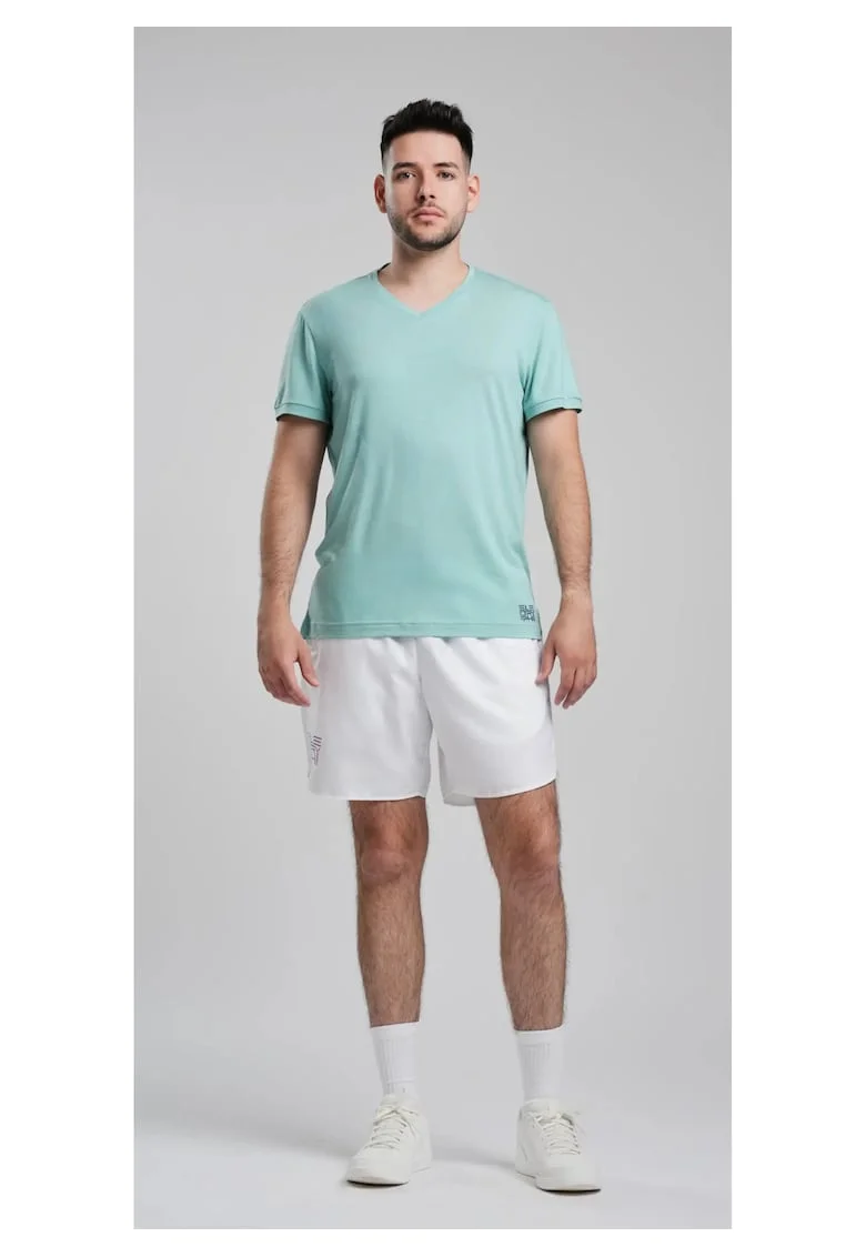 Tricou streetwear unisex  Elevate, Albastru turcoaz