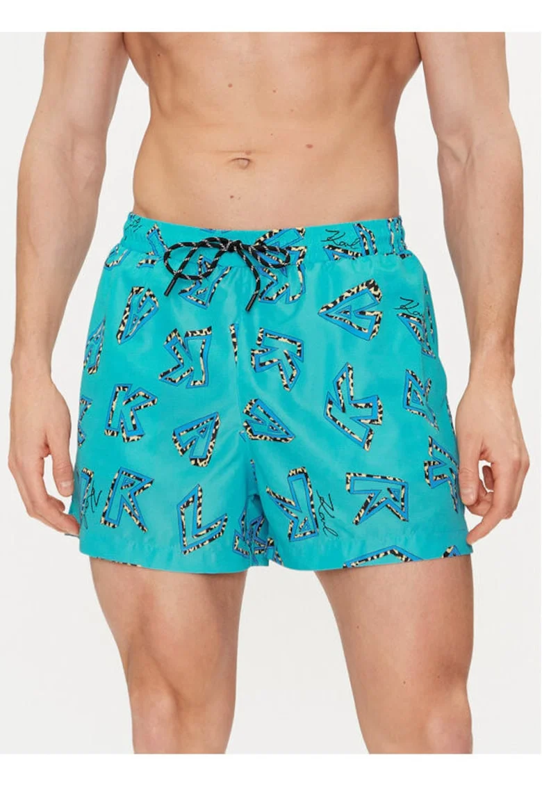 Pantaloni scurti barbati,  303748395, Poliester, Albastru, Albastru