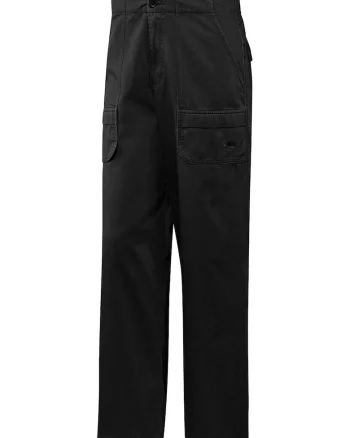 Pantaloni cargo cu talie inalta, Negru