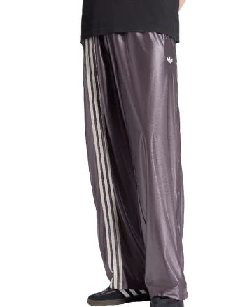 Pantaloni lejeri cu aspect lucios Adibreak, Alb/Violet pruna