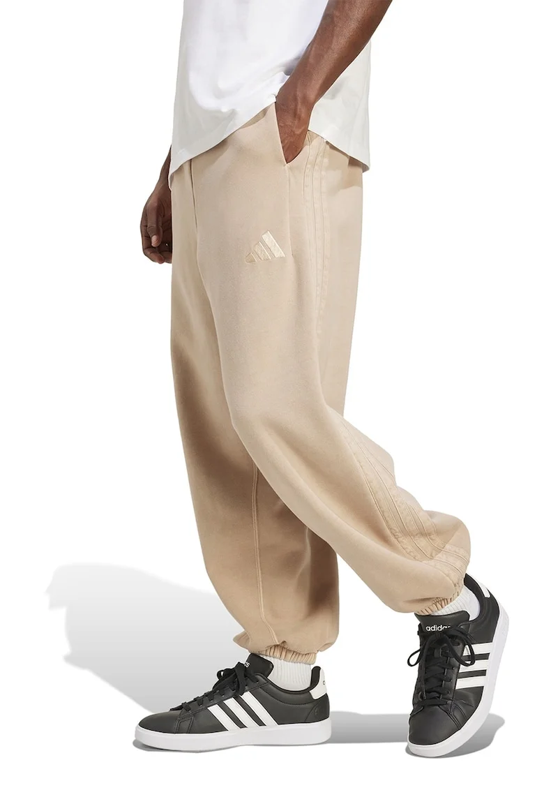Pantaloni de trening lejeri cu logo, Bej deschis