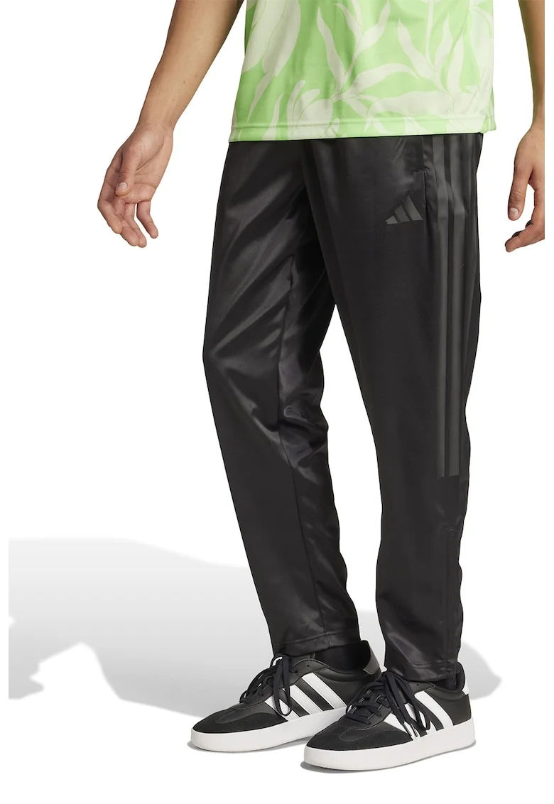 Pantaloni de trening cu logo si buzunare laterale, Gri antracit