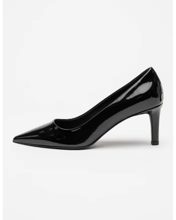 Pantofi stiletto de piele lacuita Essential, Negru