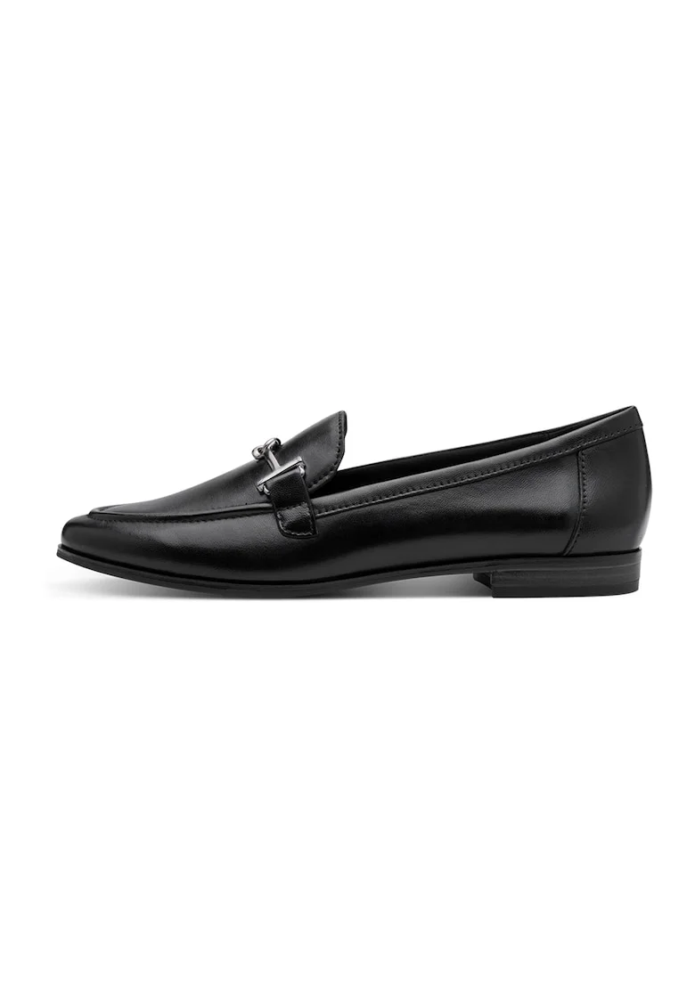 Pantofi loafer cu detaliu metalic, Negru