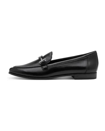 Pantofi loafer cu detaliu metalic, Negru