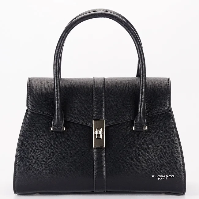 Geanta neagra medie FloraCO Paris F8536 11