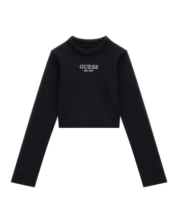 Bluza cu striatii si logo brodat, Negru