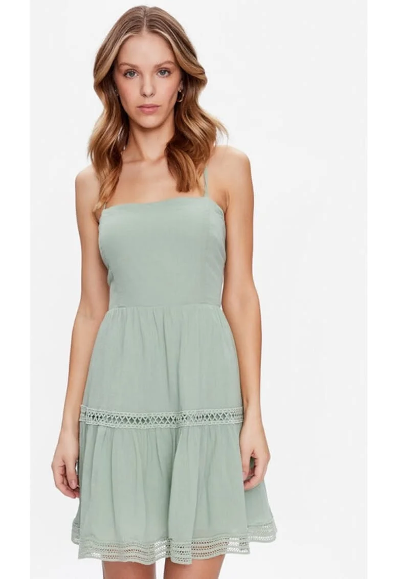 Rochie dama,  Verde, Bumbac