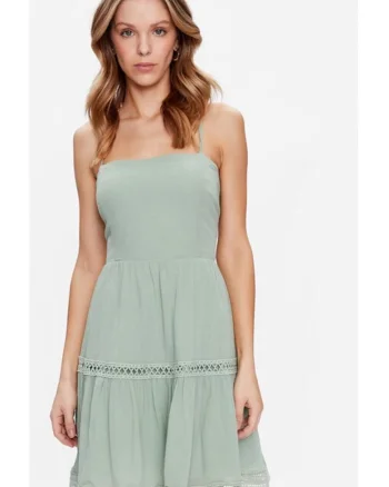 Rochie dama,  Verde, Bumbac