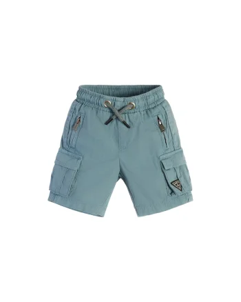Pantaloni scurti copii,  0000302217625_6Y, Bumbac, Albastru, Albastru