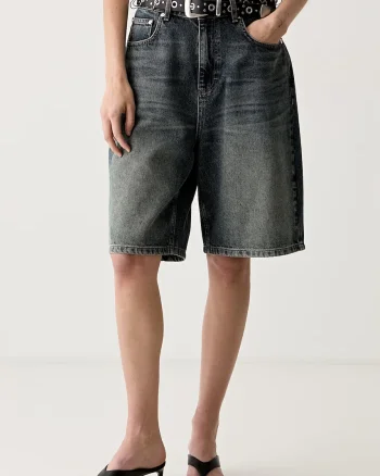 Gestuz pantaloni scurți pentru femei, din denim GZsusara
